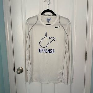 WVU nike pro long sleeve